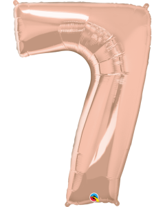 34 INCH FOIL NUMBER 7 ROSE GOLD  1CTP-QUA-57878
