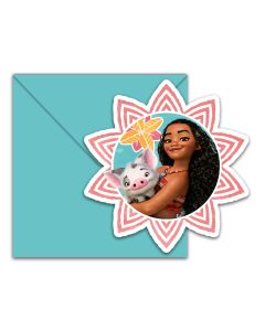 MOANA INVITATIONS&ENVELOPES 6CT-PRO-87477