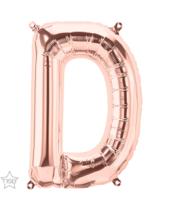 34 INCH FOIL ROSE GOLD LETTER D 1CTP-QUA-59848
