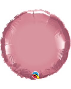 18 INCH FOIL RND CHROME MAUVE 1CTP-QUA-90024