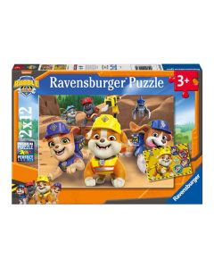 RAVENSBURGER 2X12PC PUZ PAW PATROL RUBBLE N CREW-RVG-12004167