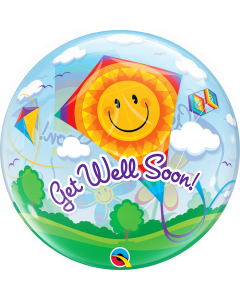 22 INCH SINGLE BUBBLE GET WELL SOON! KITES 1CTP-QUA-68654