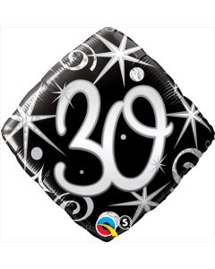 18 INCH FOIL AGE 30 ELEGNT SPARKL N SWIRLS 1CTP-QUA-30007