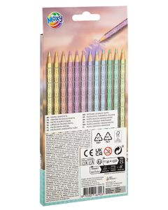 MOXY HORSE THEMED 12 COLOURING PENCILS PASTEL-CCG-190011