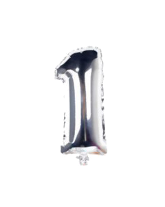 12 INCH AIRFILLED SILVER FOIL BALLOON 1 1CTP-PRO-89798