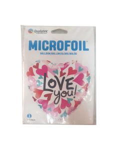 18 INCH FOIL HRT LOVE YOU CONVERGING HEARTS 5CTP-LCY-85556
