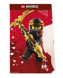 LEGO NINJAGO PAPER PARTY BAGS 4 CT-PRO-92242