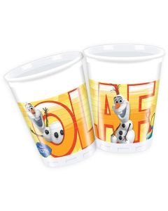 OLAF SUMMER PLASTIC CUPS 200ML 8CT-PRO-84623