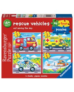 RAVENSBURGER 1ST PUZZLE 2-3-4-5PC RESCUE VEHICLES-RVG-12004064