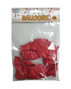 12 INCH LATEX STANDARD RED 12CTP-LCY-83838