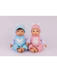 TINY TREASURES BUNNY AND BEAR TWI DOLL-KDK-KK6483