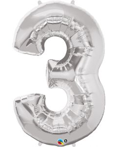 34 INCH FOIL NUMBER 3 SILVER 1CTP-QUA-30409