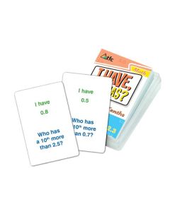 TFC-I HAVE; WHO HAS? - MORE/LESS TENTHS 36P-TFC-17216
