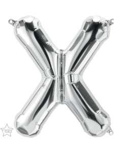 16 IN FOIL SILVER LETTER X AIR FILLED 1CTP-QUA-59698