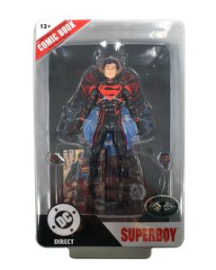 MCFARLANE DC DIRECT 17CM W/COMIC SUPERBOY CHASE-MCF-17407-INTCHASE