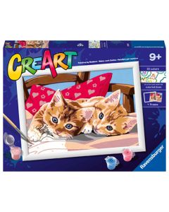 RAVENSBURGER CREART TWO CUDDLY CATS - AGE 9+-RVG-28938