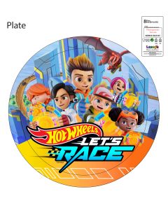 HOT WHEELS-PAPER PLATES LARGE 23CM 8CT-LCY-84384