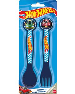 HOT WHEELS BLUE FIRE 2 PCS PP CUTLERY SET-STO-84878