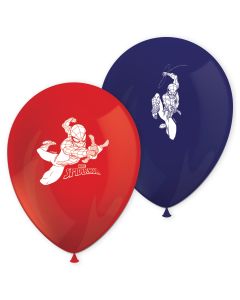 11 INCH LATEX RND SPIDERMAN CRIME FIGHTER 8CT-PRO-81536