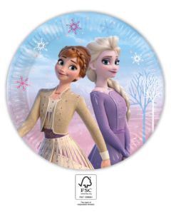 FROZEN II WIND SPIRIT PAPER PLATES 23CM 8CT PET-PRO-95041