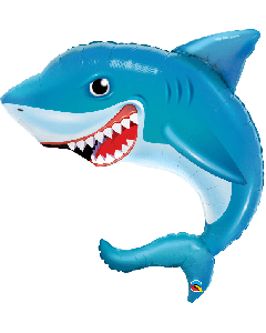 36 INCH FOIL SMILING SHARK 1CTP-QUA-97525