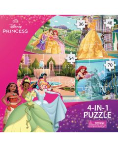 PRINCESS 4 IN 1 PUZZLE (35+48+54+70)-LCY-85248