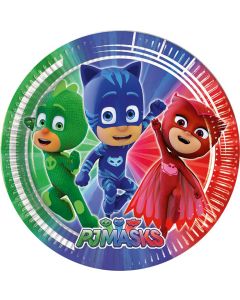 PJ MASKS PAPER PLATES LARGE 23CM 8CT - PET-PRO-88630
