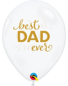11 INCH LATEX SIMPLY BEST DAD EVER 50CTP-QUA-98556