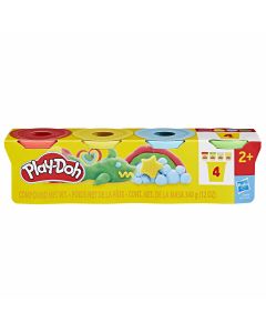 PLAY DOH-CLASSIC 4 PACK ASST 3OZ CANS-HAS-G0512