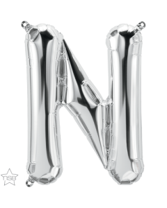 16 IN FOIL SILVER LETTER N AIR FILLED 1CTP-QUA-59678