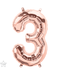 16 IN ROSE GOLD NUMBER 3 AIR FILLED 1CTP-QUA-59107