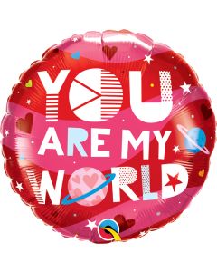 18 INCH FOIL YOU ARE MY WORLD 1CTP-QUA-97171