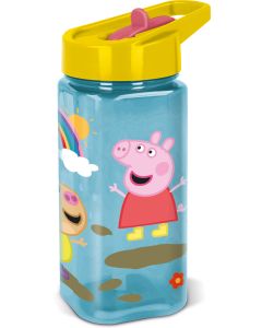 PEPPA PIG CORE 202 SQUARE WATER BOTTLE 530ML-STO-83764