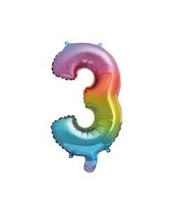 RAINBOW FOIL BALLOON 95CM NO 3-PRO-95857