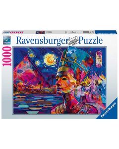 RAVENSBURGER 1000PC PUZZLE NEFERTITI ON THE NILE-RVG-16946