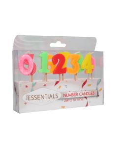 CANDLES PWU NUMBER SET 0 TO 9 10CT-LUC-H012-3