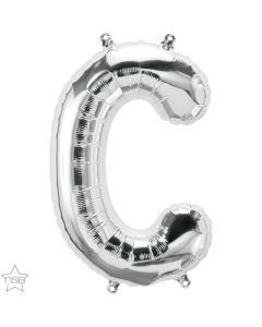 16 IN FOIL SILVER LETTER C AIR FILLED 1CTP-QUA-59604