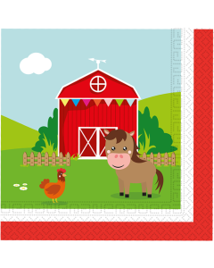 FARM 2PLY PAPER NAPKINS 33X33CM 8CT-PRO-94176