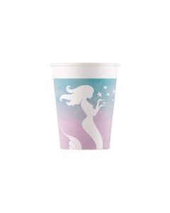 ELEGANT MERMAID PAPER CUPS 200ML 8CT-PRO-94143