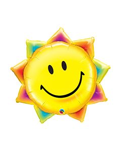 35 INCH FOIL SHAPE SUNSHINE SMILE FACE 1CTP-QUA-26531
