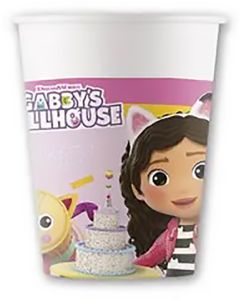 GABBYS DOLLHOUSE PAPER CUPS 200ML 8CT-PRO-95756