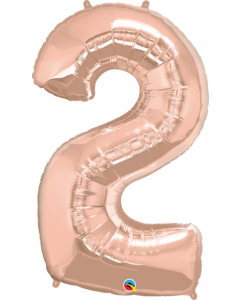 34 INCH FOIL NUMBER 2 ROSE GOLD 1CTP-QUA-57873