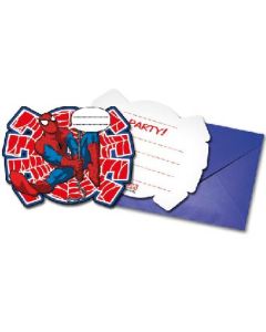 ULTIMATE SPIDERMAN POWER DIE CUT INVI&ENVELOPE 6CT-PRO-86674