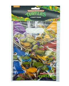 TEENAGE MUTANT NINJA TURTLES PLASTIC PRTY BAGS 6CT-LCY-83890