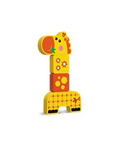 KIDS HITS WOODEN BLOCKS FRIENDLY GIRAFFE-KDH-KH20-003