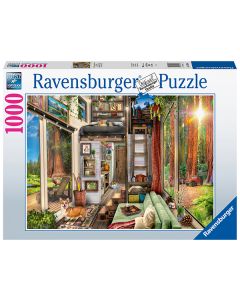 RAVENSBURGER 1000PC PUZ REDWOOD FOREST TINY HOUSE-RVG-17496
