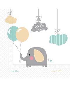 ECO COMP ELEPHNT BBY 3PLY PPR NPKINS 33X33CM 20CT-PRO-91907