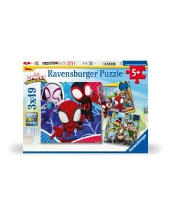 RAVENSBURGER 3X49PC SPIDEY AND FRIENDS-RVG-5730