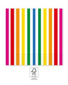 NAPKINS 3 PLY 33X33CM EDAY DESIGN FLUORESCENT 20CT-PRO-96732