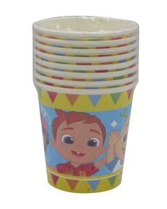 COCOMELON PAPER CUPS 200ML 8CT-LCY-83071